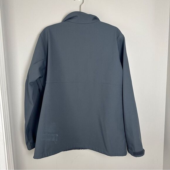 Columbia Soft Shell Full Zip Jacket Men’s Large Grey Fleece Lightweight Fall - Picture 3 of 3